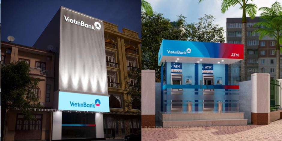 Bảng hiệu ngân hàng Viet Tin Bank