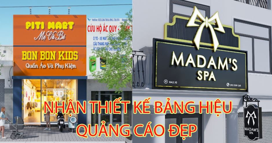 Bảng hiệu quảng cáo đẹp