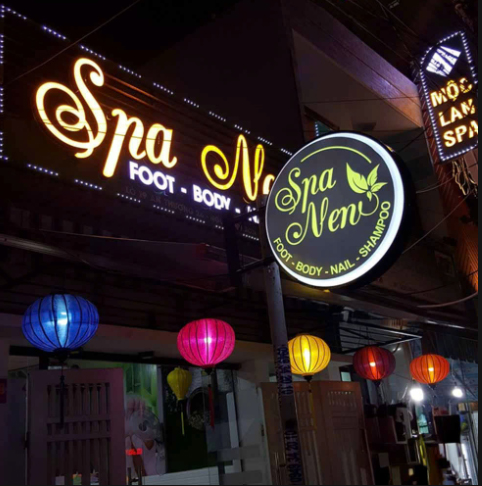 thiết kế biển hiệu ngành spa