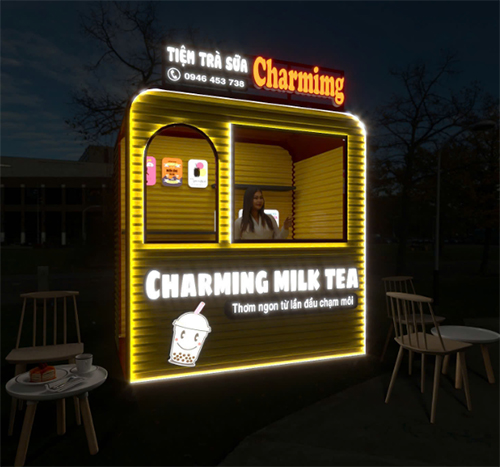 Quầy TIỆM TRÀ SỮA DI ĐỘNG CHARMING