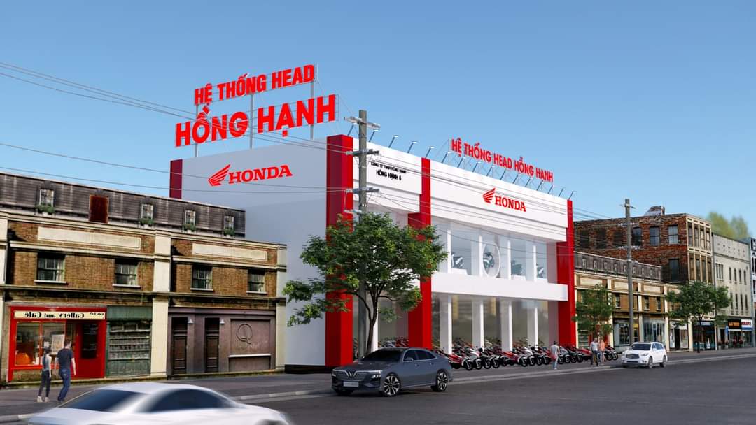 Bảng hiệu Quảng cáo xe máy HonDa