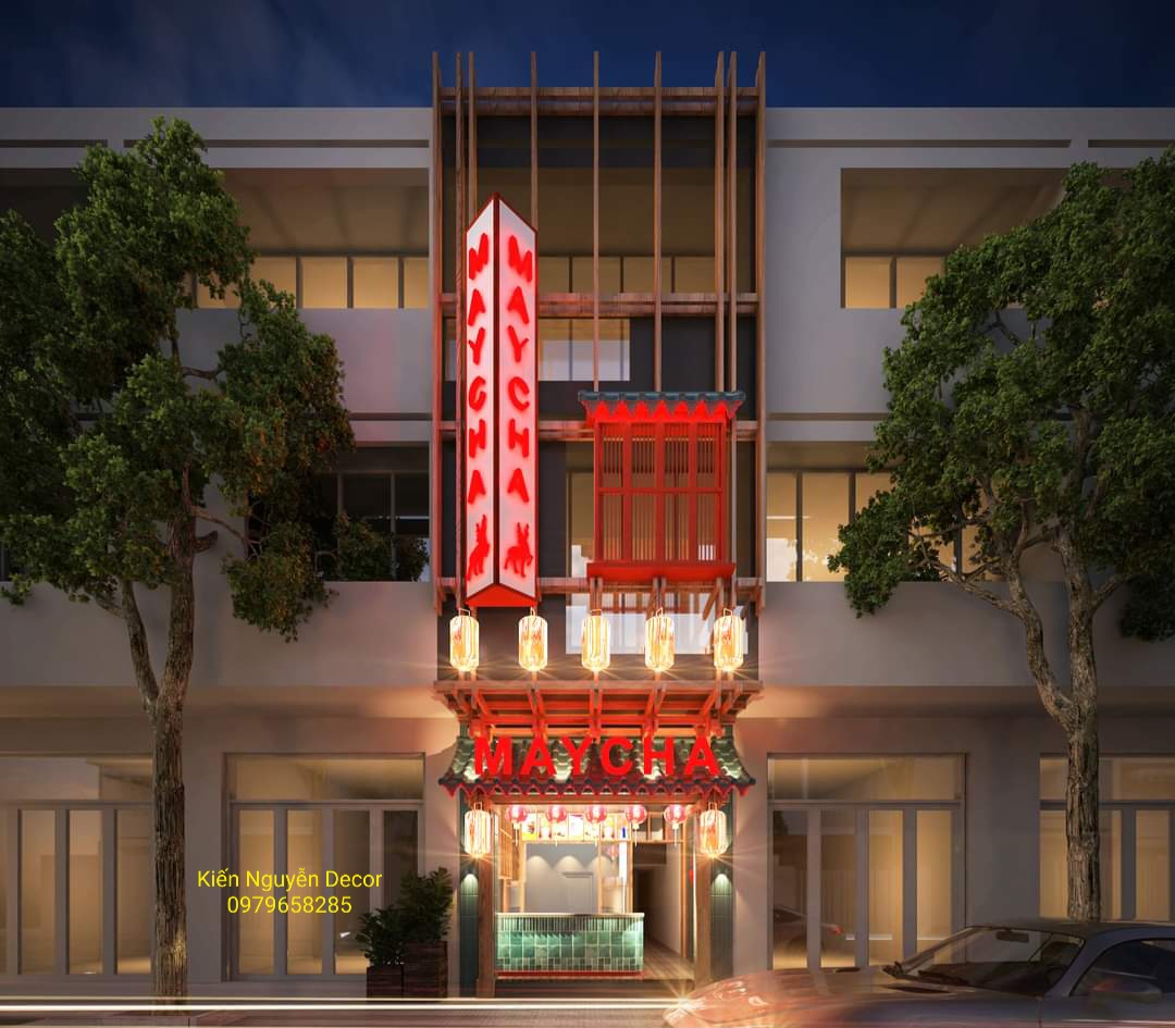 Bảng hiệu Trà Sữa MayCha