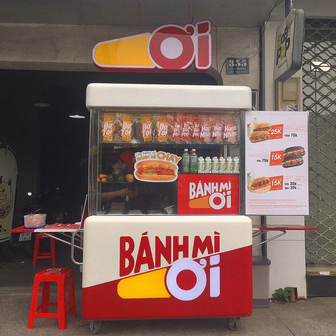 Bảng quảng cáo xe bánh Mì