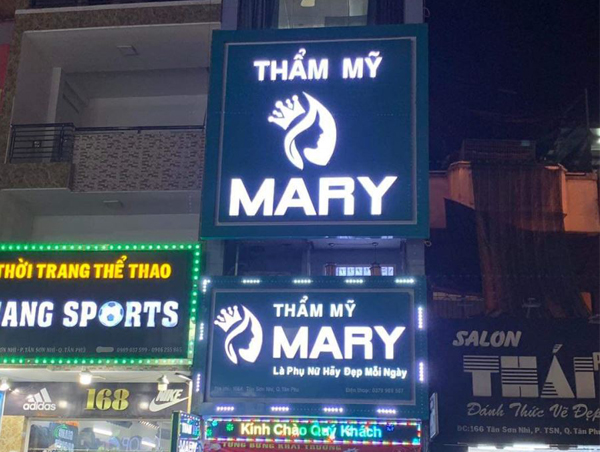 Bảng hiệu Spa Thẩm Mỹ MaRy