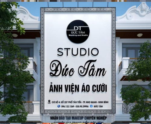 Bảng hiệu ảnh viện áo cưới Đức Tâm