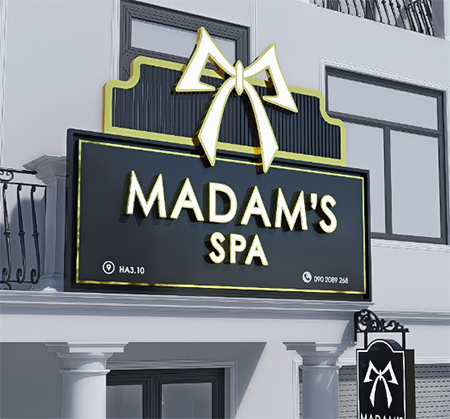 Bảng hiệu SPA MADAM