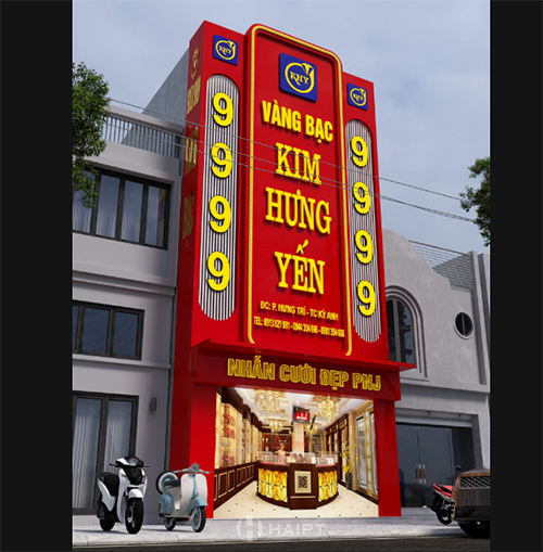 bảng hiệu vàng bạc KIM HƯNG YẾN