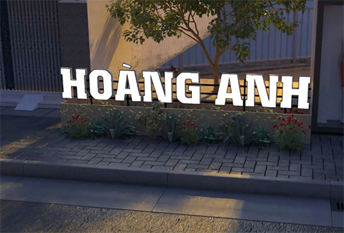 CHỮ NỔI QUẢNG CÁO ĐỨNG HOÀNG ANH