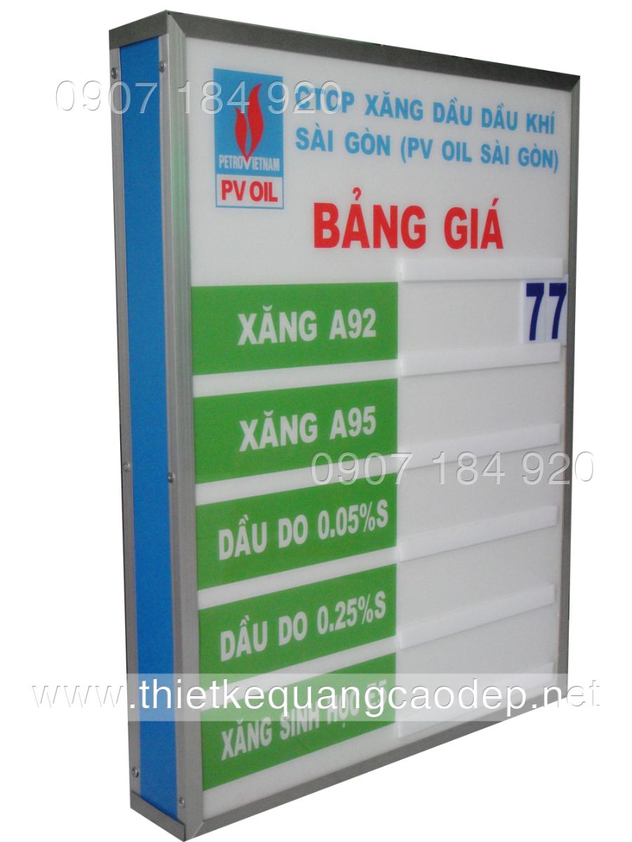 BẢNG HỘP ĐÈN - CHỮ MICA