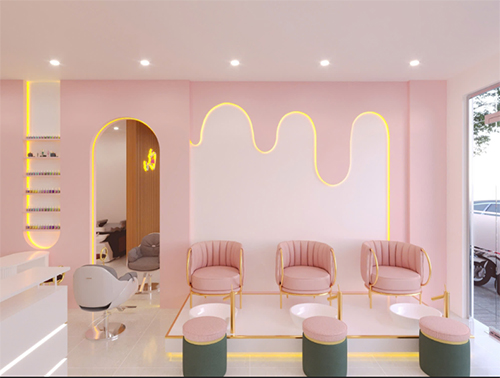 THIẾT KẾ SHOP NAIL ĐẸP BĂNG DI